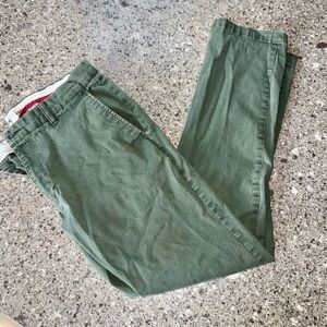 Good Threads Men's Athletic-Fit Washed Comfort Stretch Chino Pant -32X30  OLVGRN